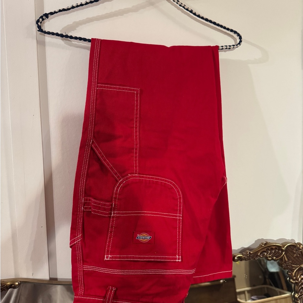 Red dickies work pants